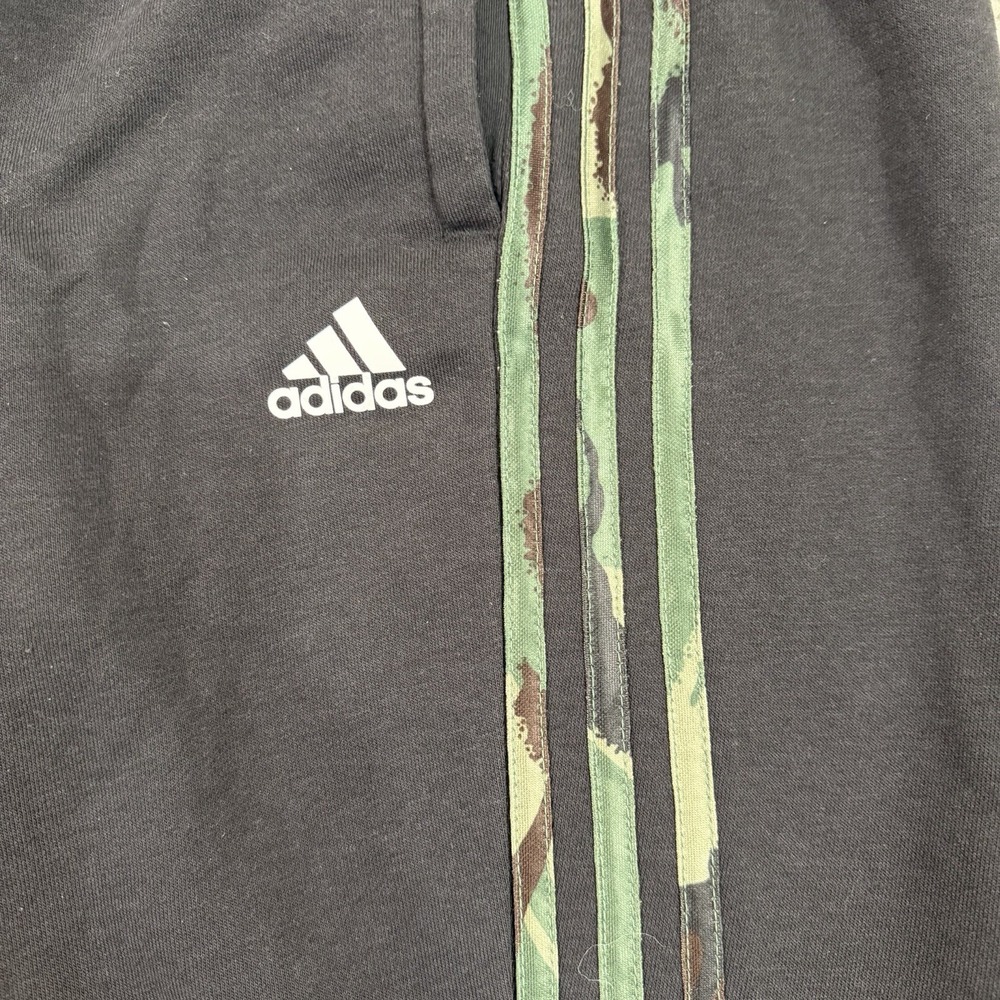 Adidas Jogger Sweat Pants Black Camo 3 Stripe Men 3X Athletic Track Casual - Picture 3 of 7